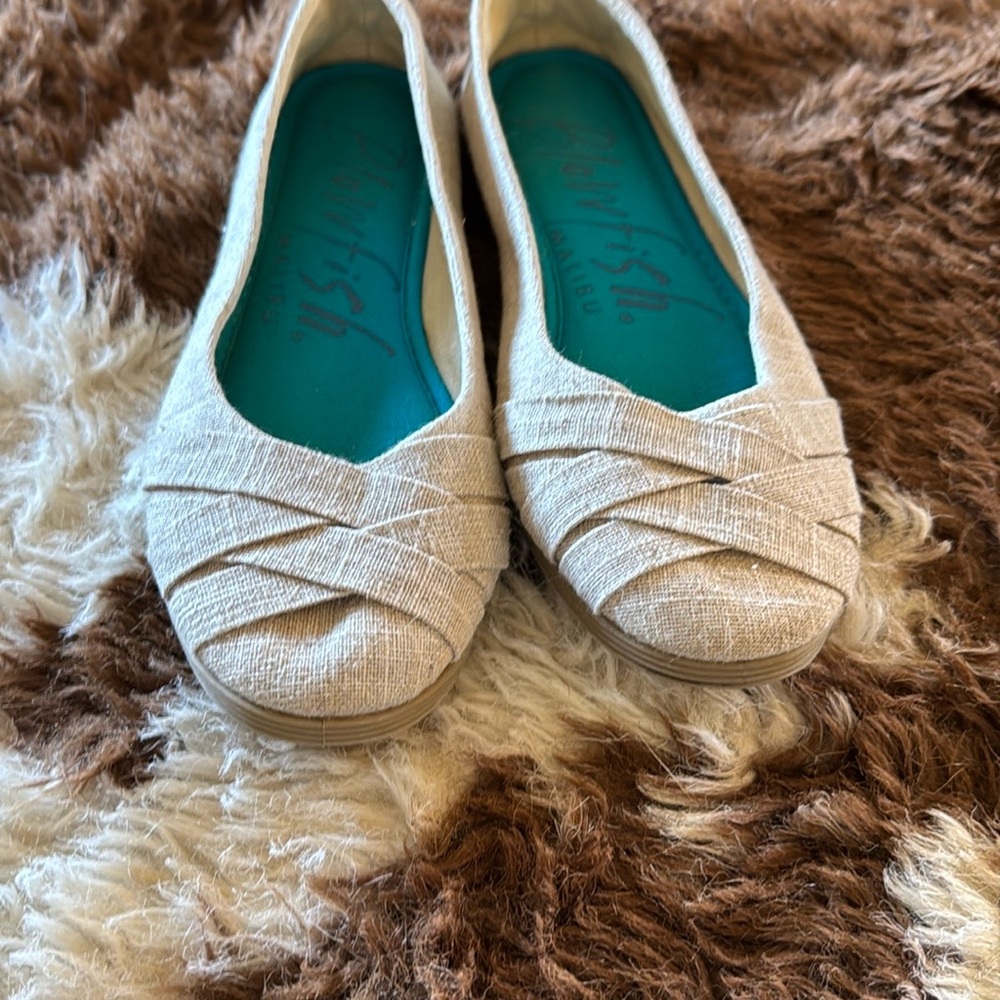 Blowfish Cream Flats with Textured Detail